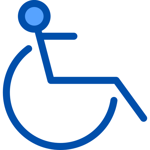 Wheelchair Generic Blue icon