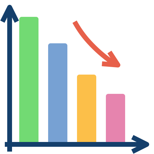 gráfico de barras icono gratis