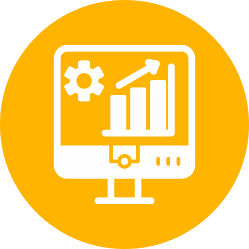 análisis de mercado icono gratis