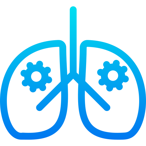 Lungs Generic Gradient icon