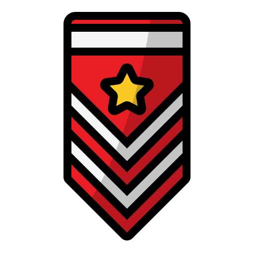 Military Rank Generic Outline Color Icon