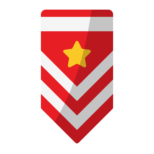 Military Rank Generic Flat Icon