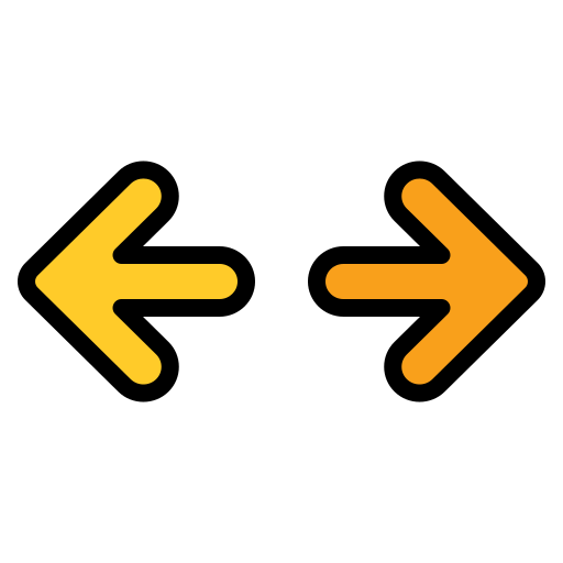 Left right Generic Outline Color icon