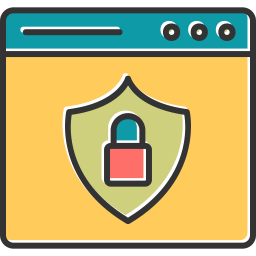 seguridad web icono gratis