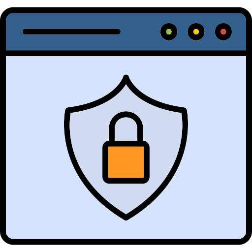 seguridad web icono gratis