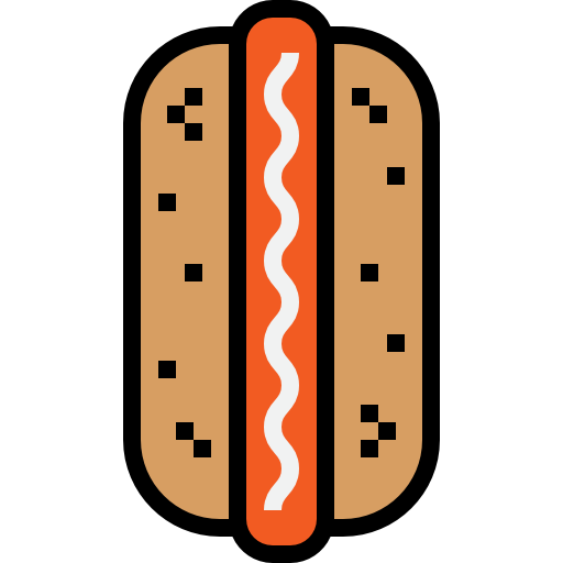 Hot dog free icon