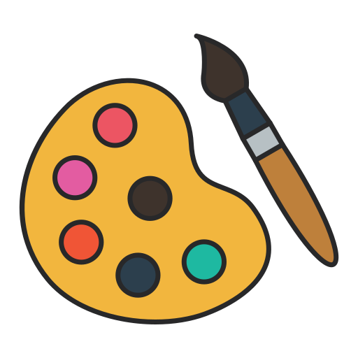 Color palette free icon