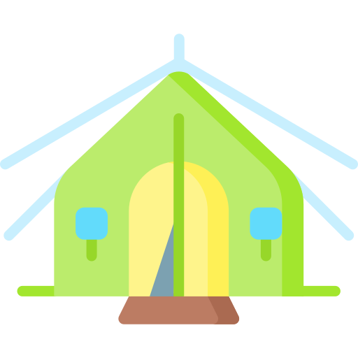 cámping icono gratis