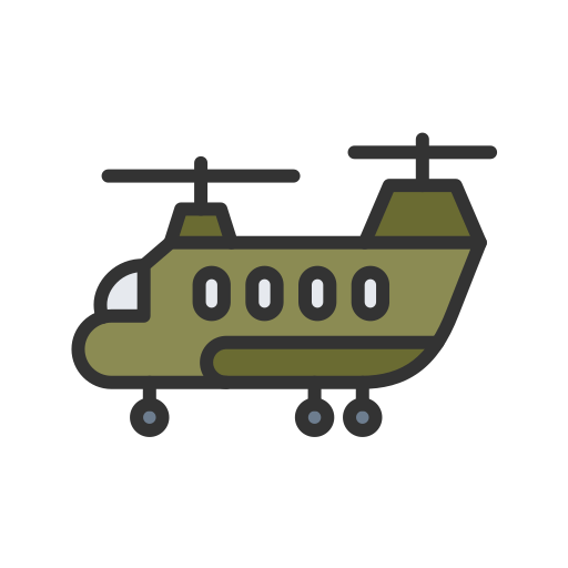 Army helicopter - Free transportation icons