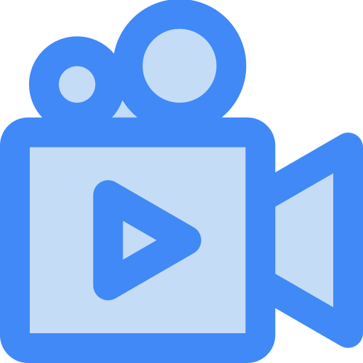 Video camera Generic Blue icon