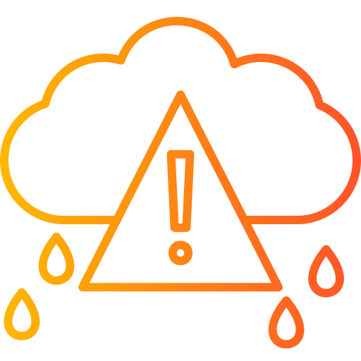 alerte météo Icône gratuit alerte météo Icône gratuit