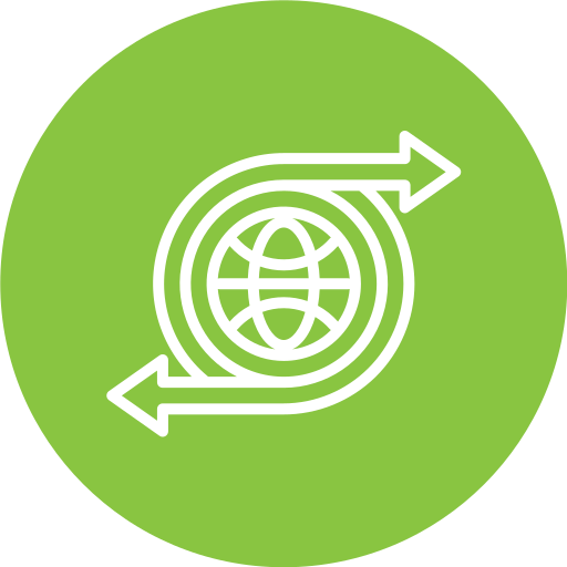 en todo el mundo icono gratis