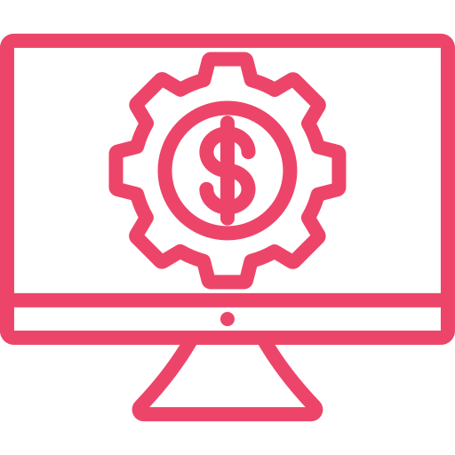 pago en línea icono gratis