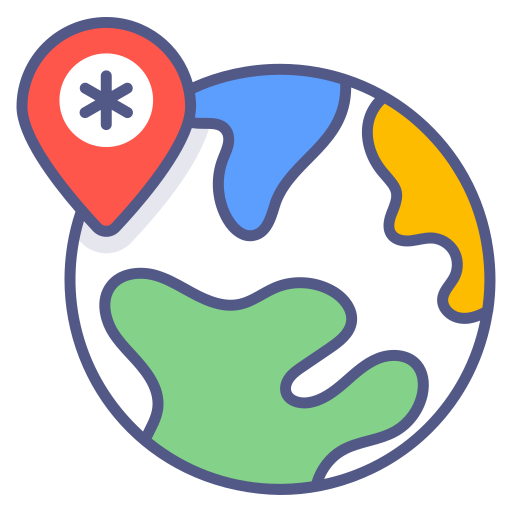 Location mark Generic Outline Color icon