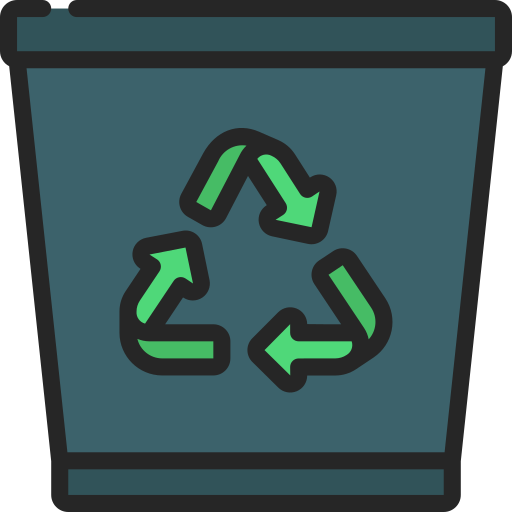 papelera de reciclaje icono gratis