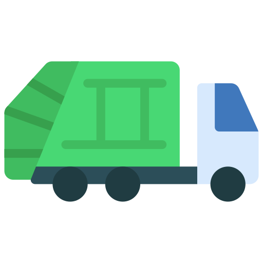 Garbage truck free icon