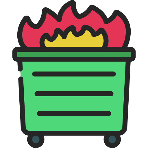 contenedor de basura icono gratis