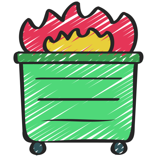 contenedor de basura icono gratis