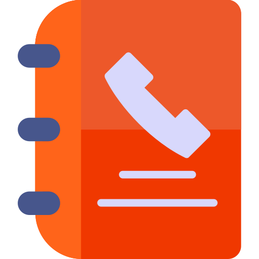 directorio telefónico icono gratis