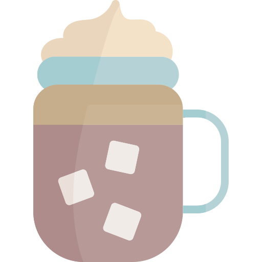 café helado icono gratis