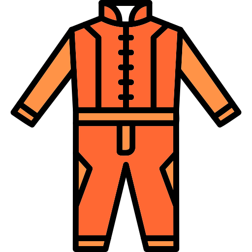 traje de carreras icono gratis