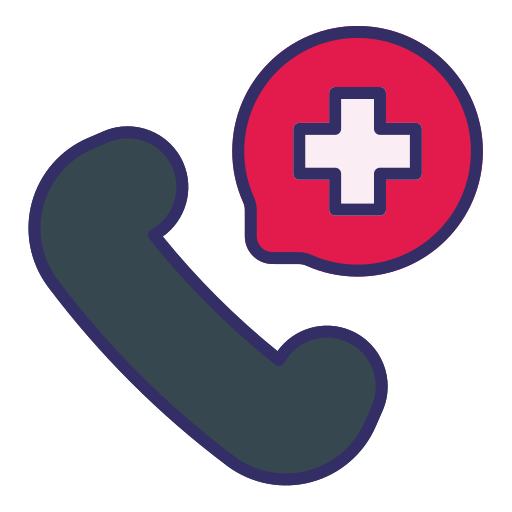 Emergency call - Free communications icons