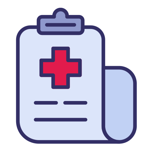 informe médico icono gratis