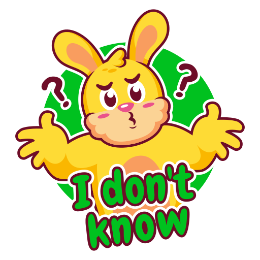 I dont know free sticker