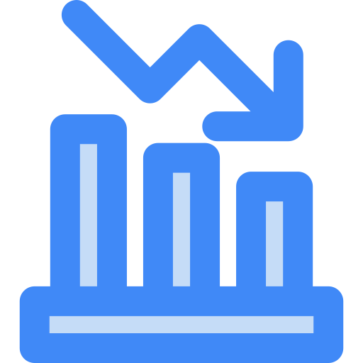 Chart down free icon Chart down free icon