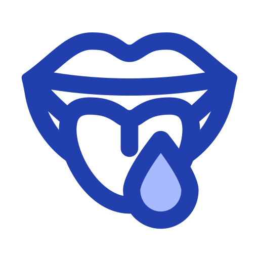 Saliva free icon