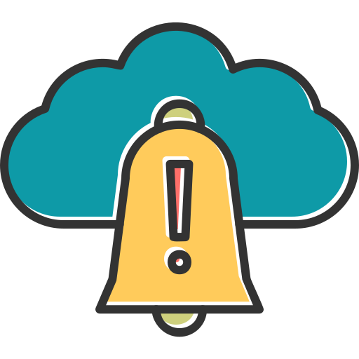 alerte météo Icône gratuit alerte météo Icône gratuit