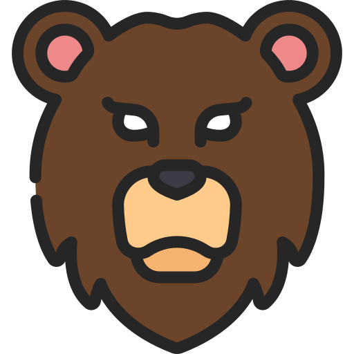 oso grizzly icono gratis