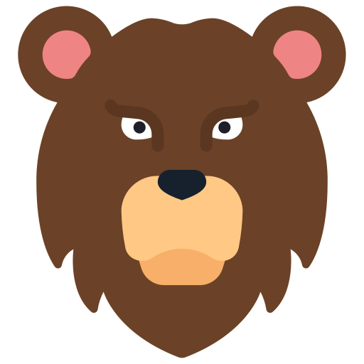 oso grizzly icono gratis