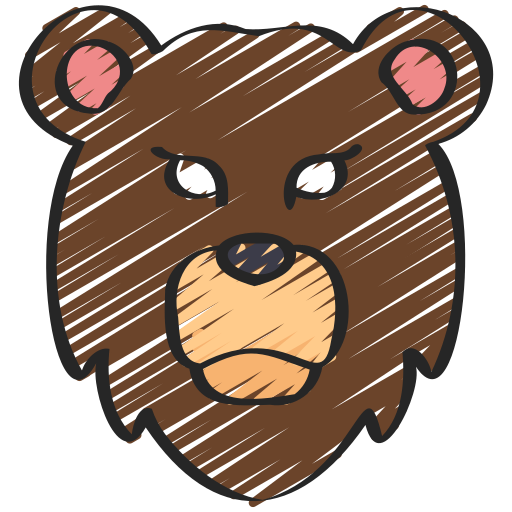 oso grizzly icono gratis