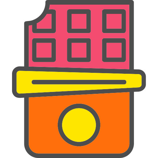 barra de chocolate icono gratis