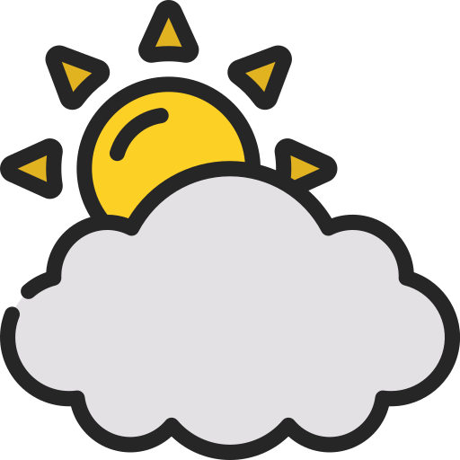 Clouds and sun - Free weather icons