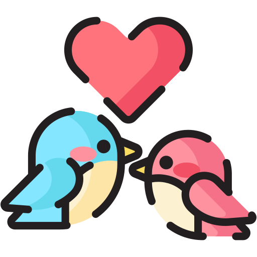 Love bird Generic Outline Color icon