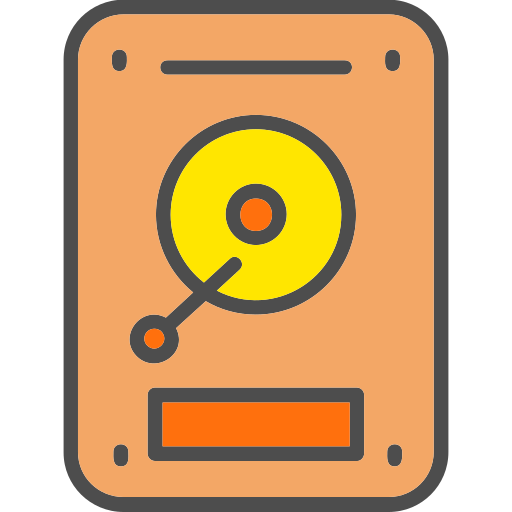 Hard drive Generic Outline Color icon