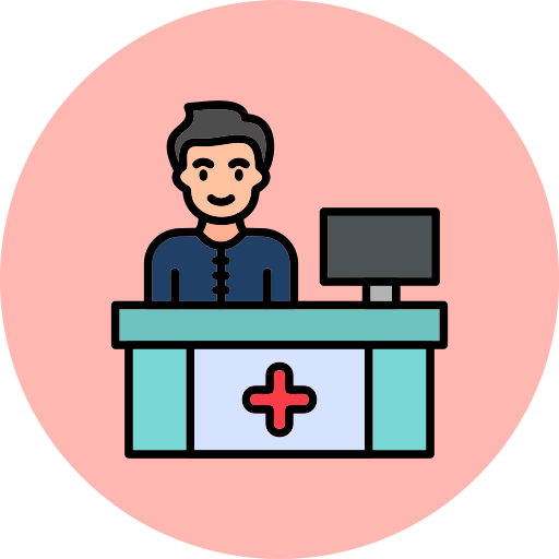 recepcionista icono gratis