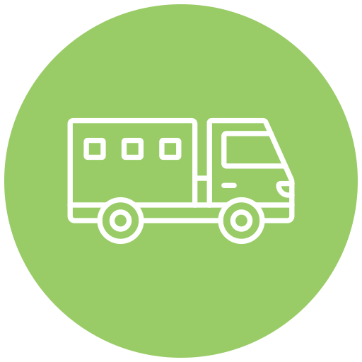 camión militar icono gratis