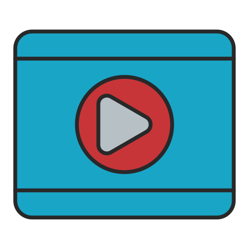 reproductor de video icono gratis