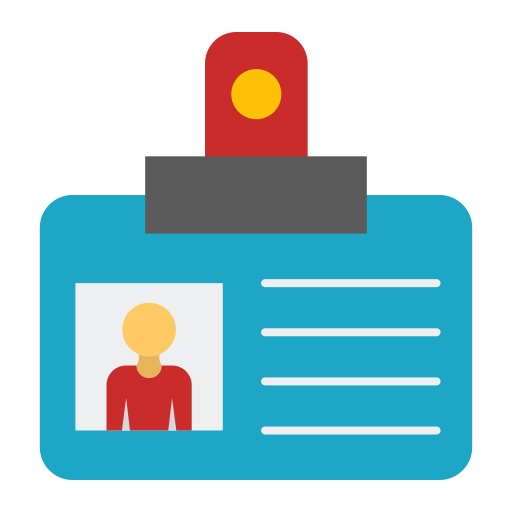 tarjeta de identificación icono gratis