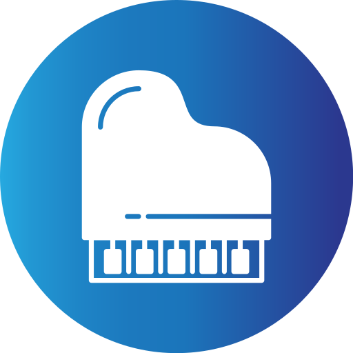 Piano Generic Blue icon