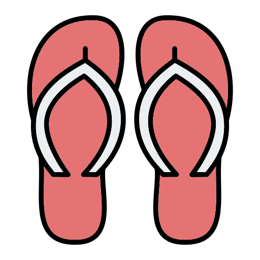 Slippers Generic Outline Color icon