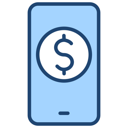 la banca móvil icono gratis