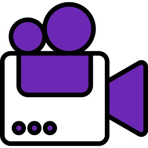 grabación de vídeo icono gratis