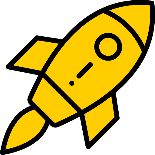 Rocket Generic Outline Color icon