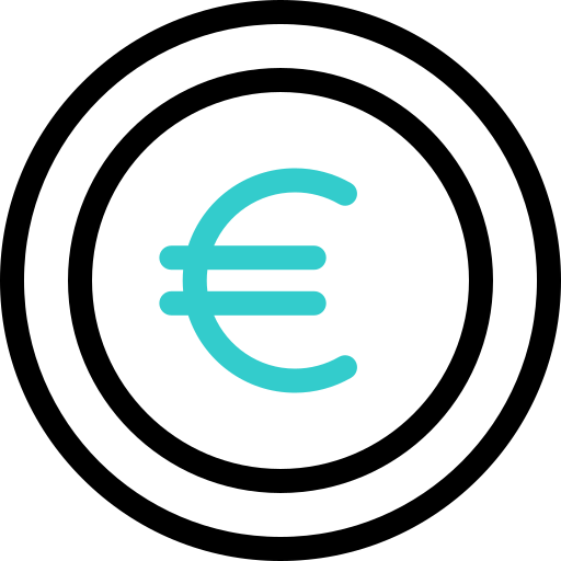 euro icono gratis