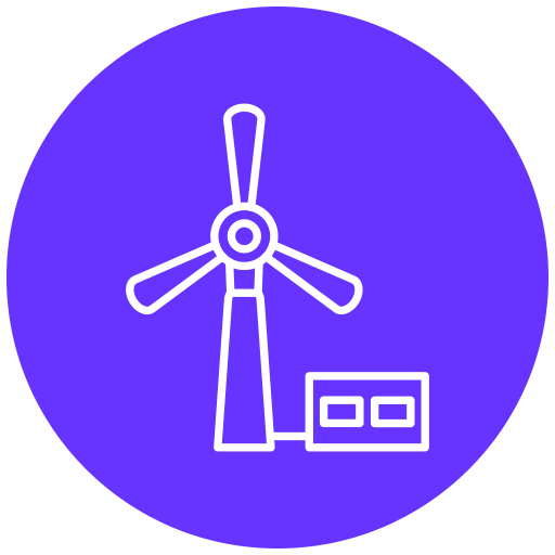 energía eólica icono gratis