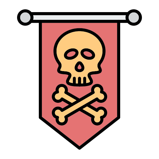 bandera pirata icono gratis